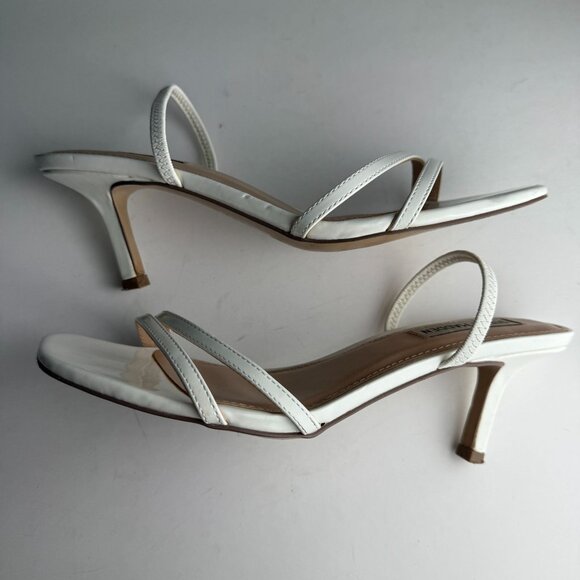 Steven Madden Kitten Heel Loft White Patent Size 7.5 - Picture 5 of 10